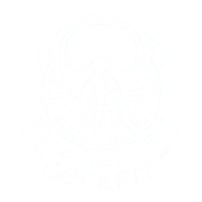 Cockpit blanc fond transparent